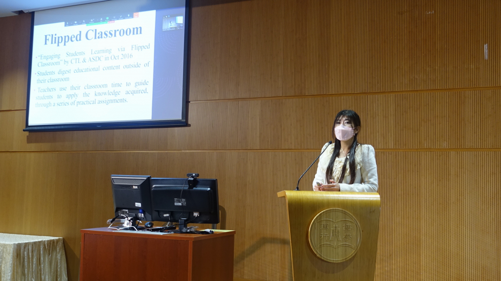 Dr Amy Kong spoke for HSUHK Teaching Excellence Awards Sharing Seminar I