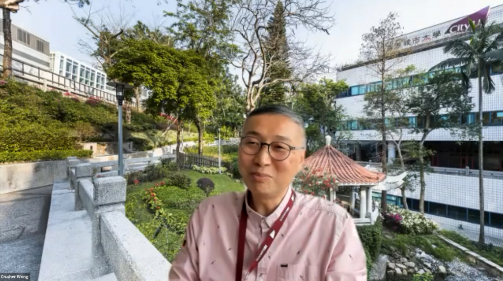 Dr Crusher Wong from City University of Hong Kong