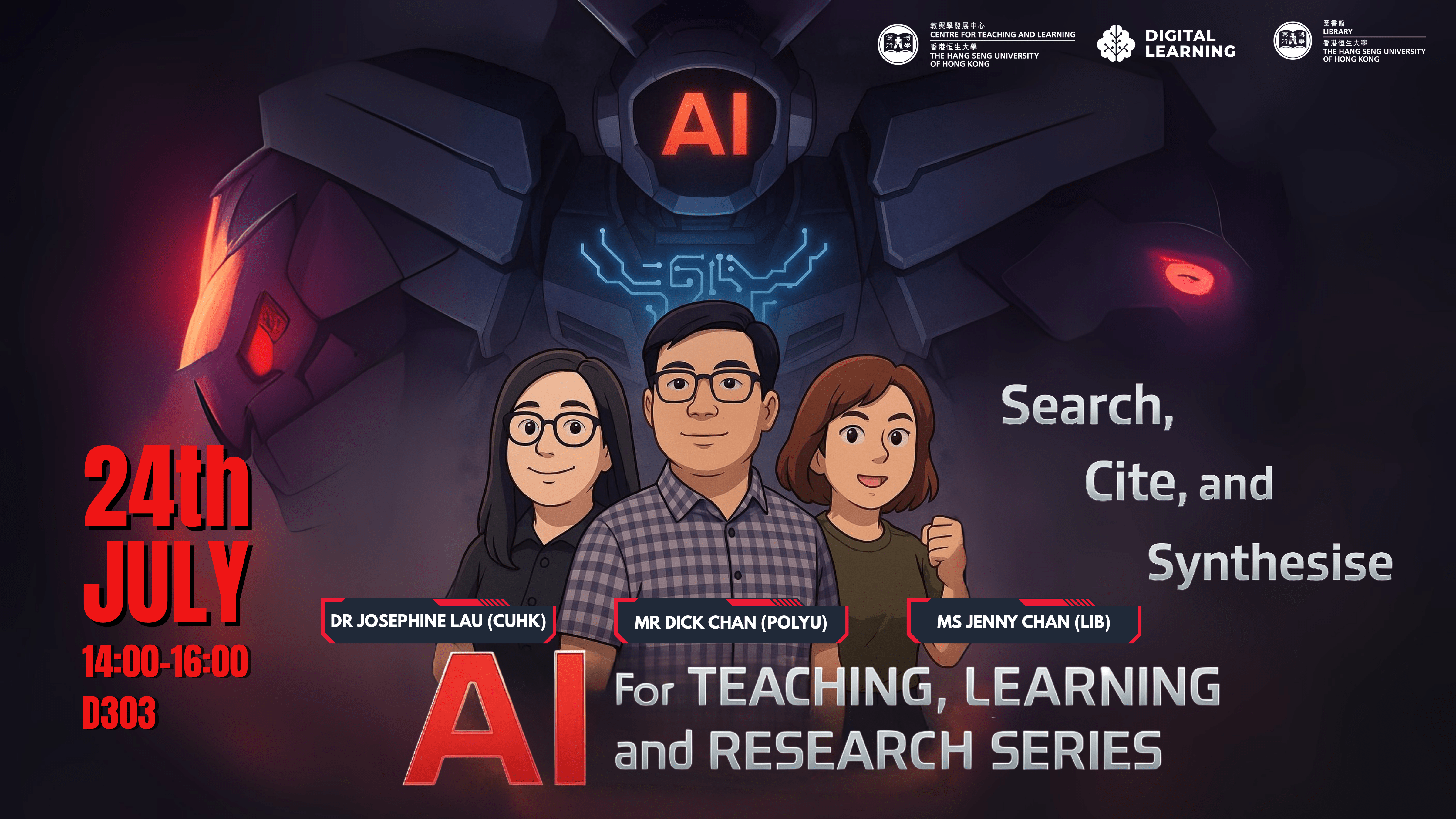AI Tools for Teaching, Learning and Research: Search, Cite, and Synthesise