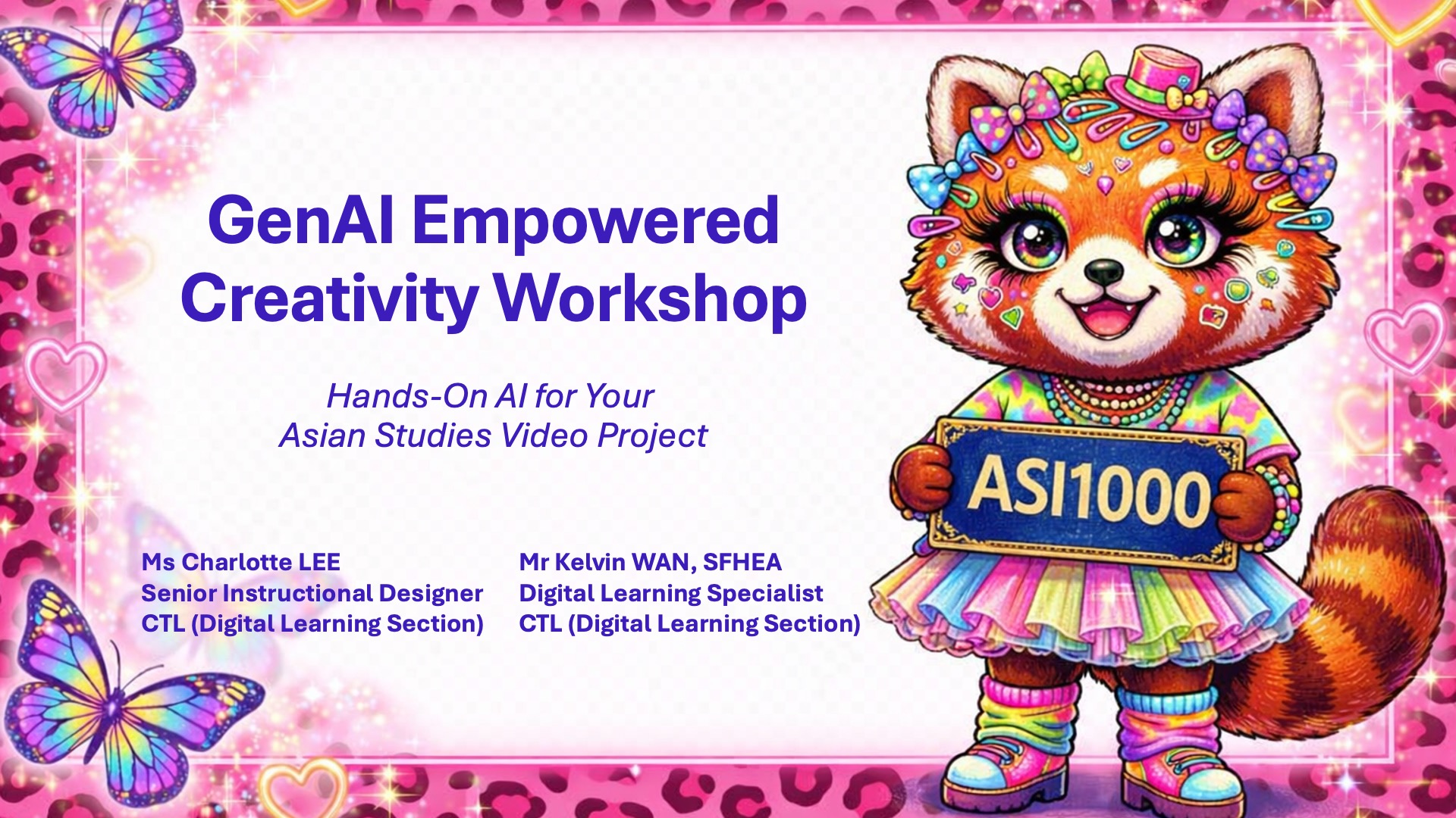 GenAI Empowered Creativity Workshop (ASI1000)